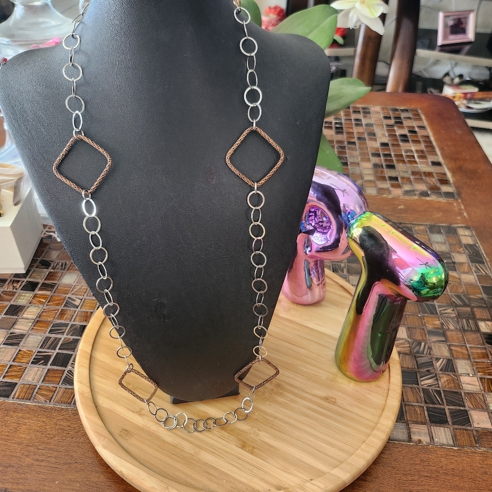 Sterling Silver 925 long necklace